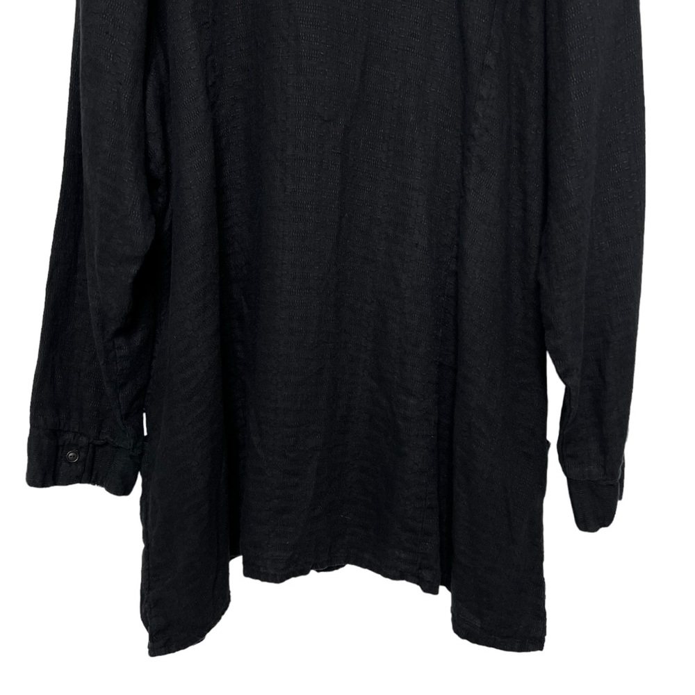 Flax 100% Linen Tunic Top Button Front Lagenlook … - image 6